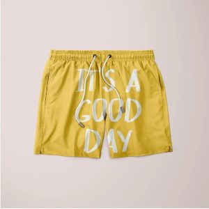IT'S A GOOD DAY Shorts (Yellow)
