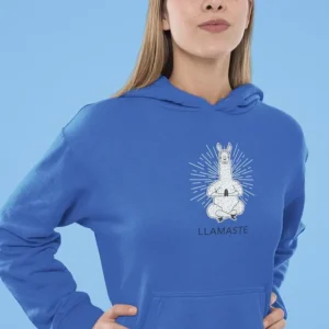 Llamaste Yoga Hoodie (Royal Blue)