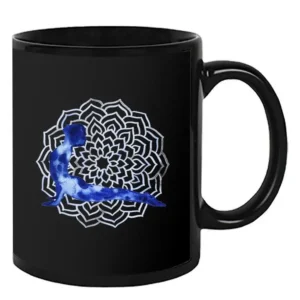 Yoga Flow Ceramic Mug (Black)