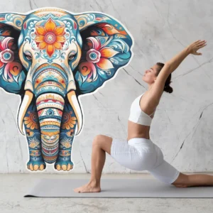 Yoga Wall Art Sticker - Removable Vinyl Animal Mural for Spiritual Yoga Lovers