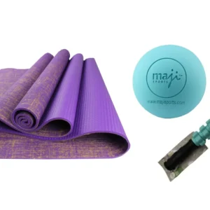 Premium ECO Fitness; Pilates-Yoga Mat + Trigger Ball + Massage Stick (2 Colors)