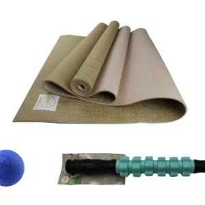 Jute ECO Yoga Mat + Massage Stick + Trigger Point Ball